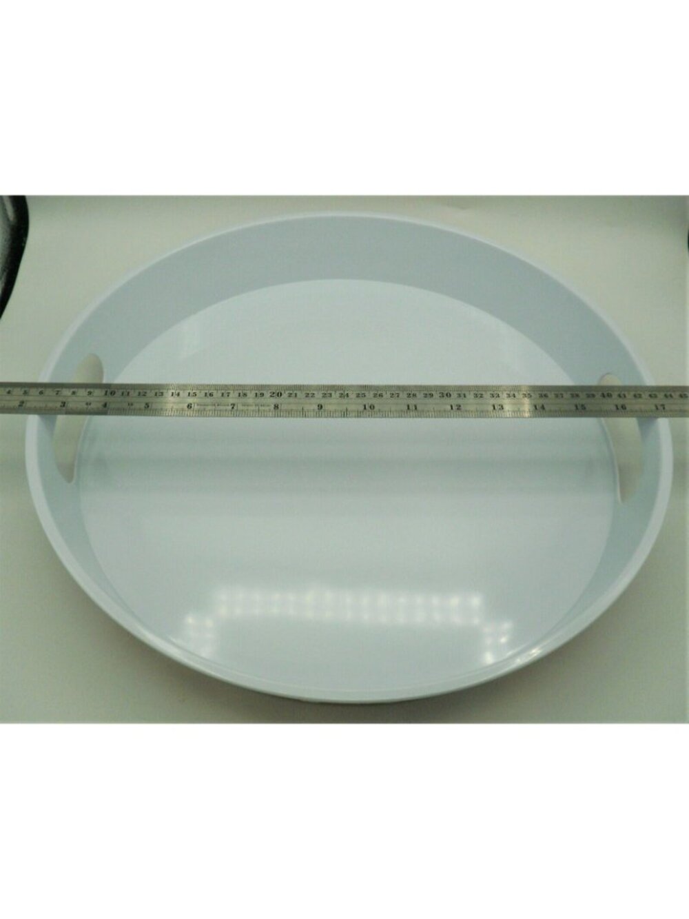 Temptations Serving Tray Red Polka Dot Melamine PPP-HB-712458 Patio Entertaining - Picture 3 of 4